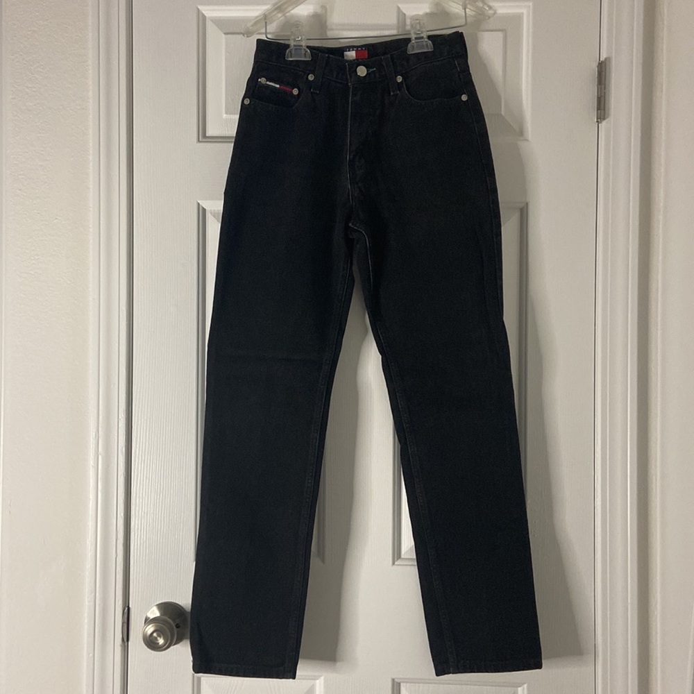 black vintage tommy hilfiger jeans